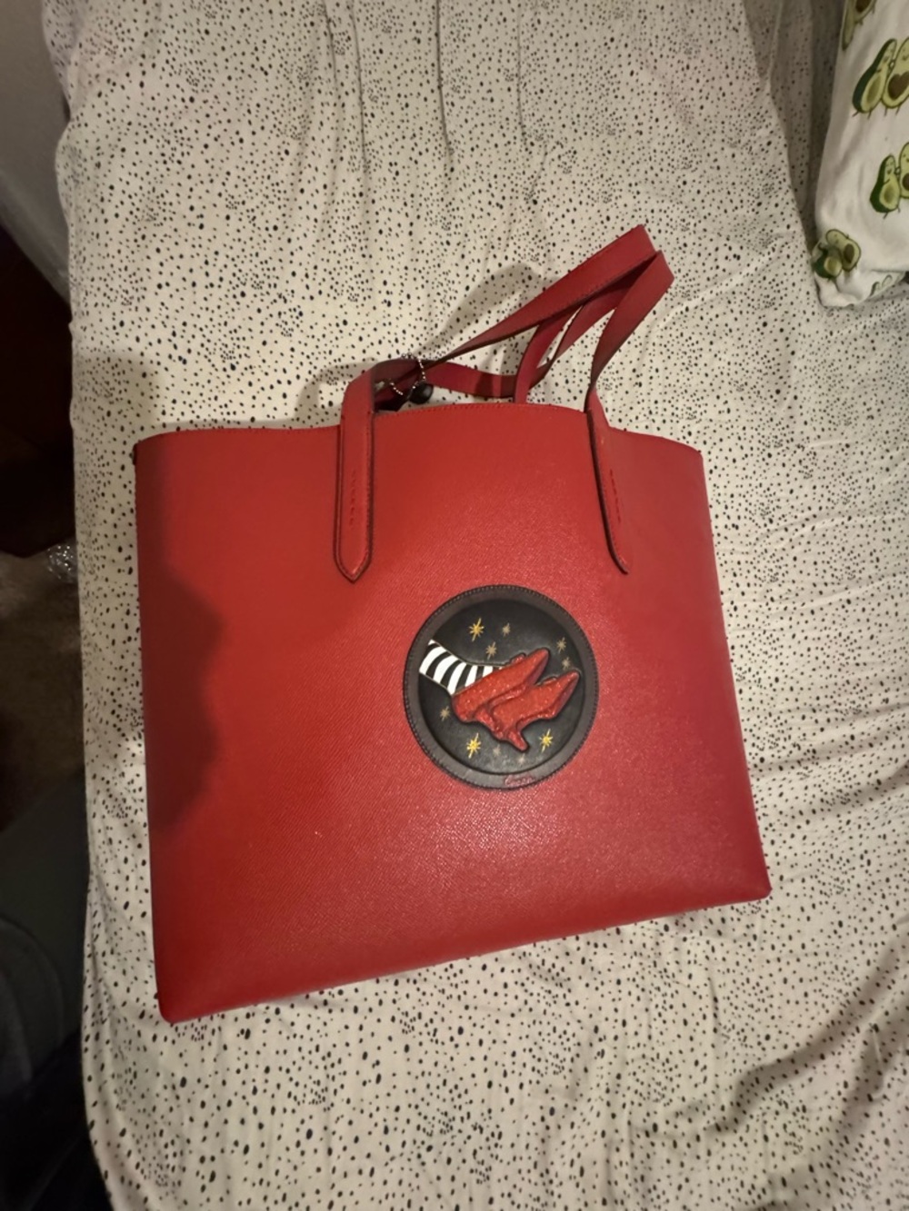 Coach Wizard of Oz Ruby Slippers Red Leather Tote Bag – Limited Edition $295 OBO